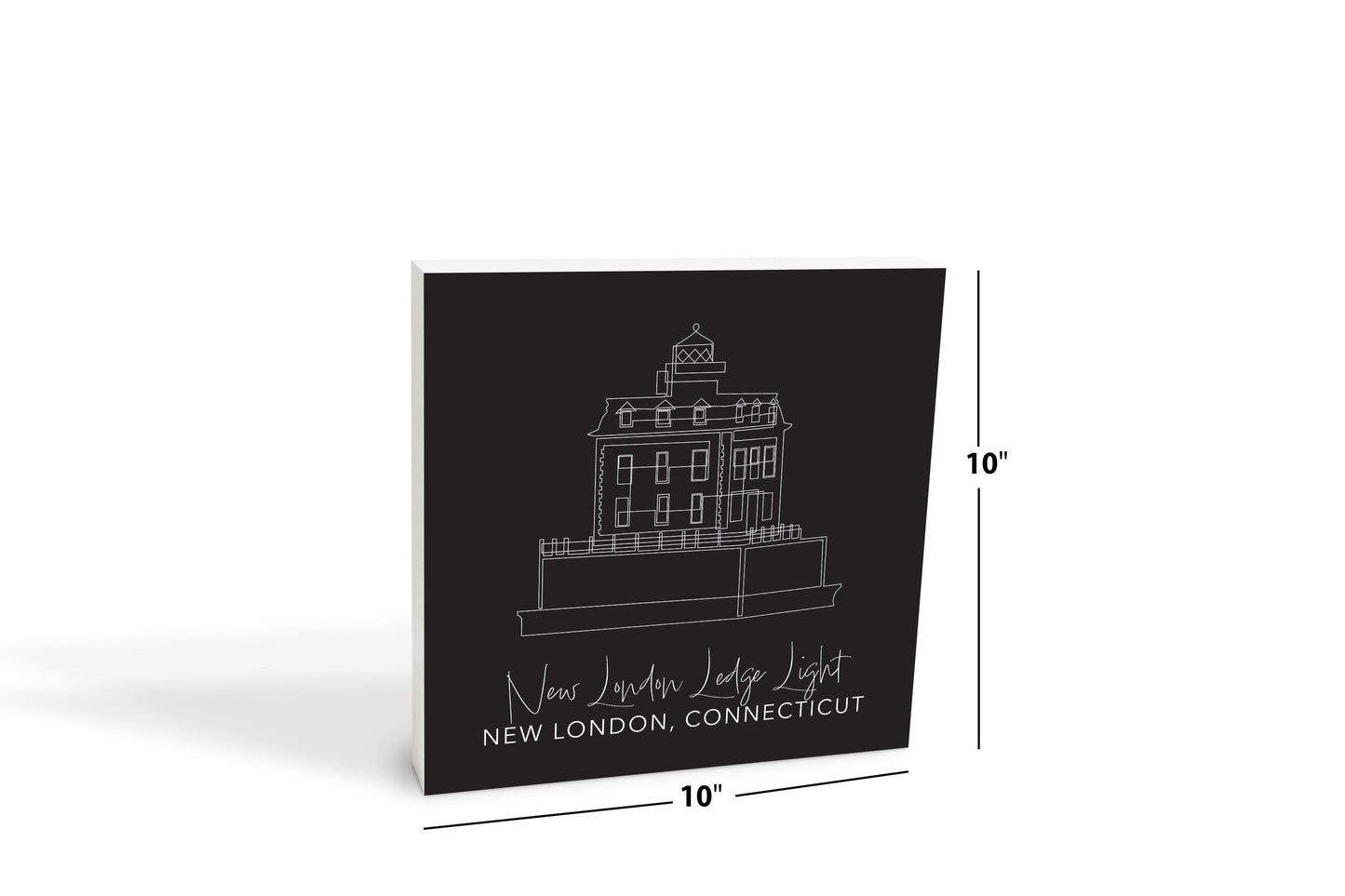 Black New London Lodge Light | Wood Block | Eaches | Min 2