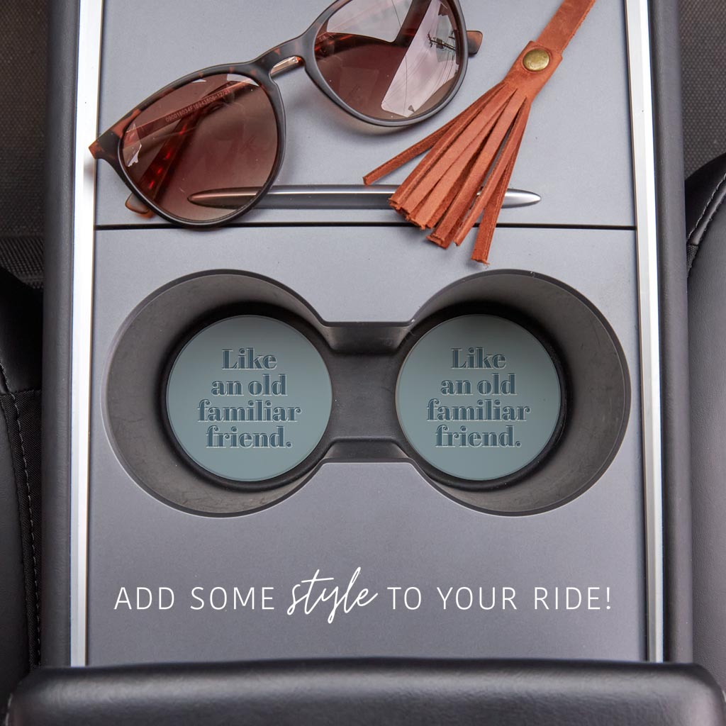 Modern Minimalist Arkansas Familiar Friend| Absorbent Car Coasters | Set of 2 | Min 4