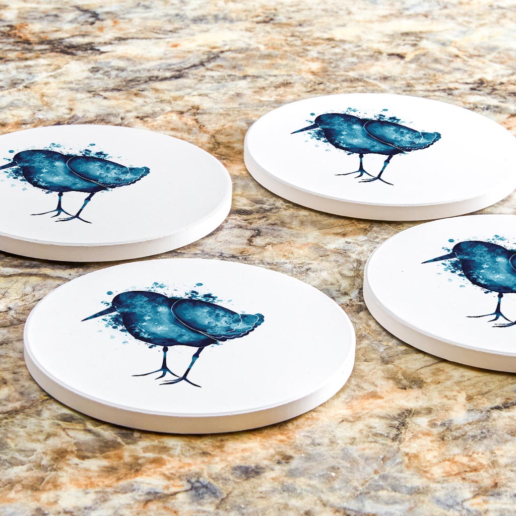East Coast Water Color Sand Piper | Absorbent Coasters | Set of 4 | Min 2