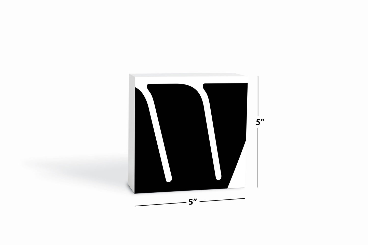Fun Chunky Monogram W | Wood Block | Eaches | Min 4