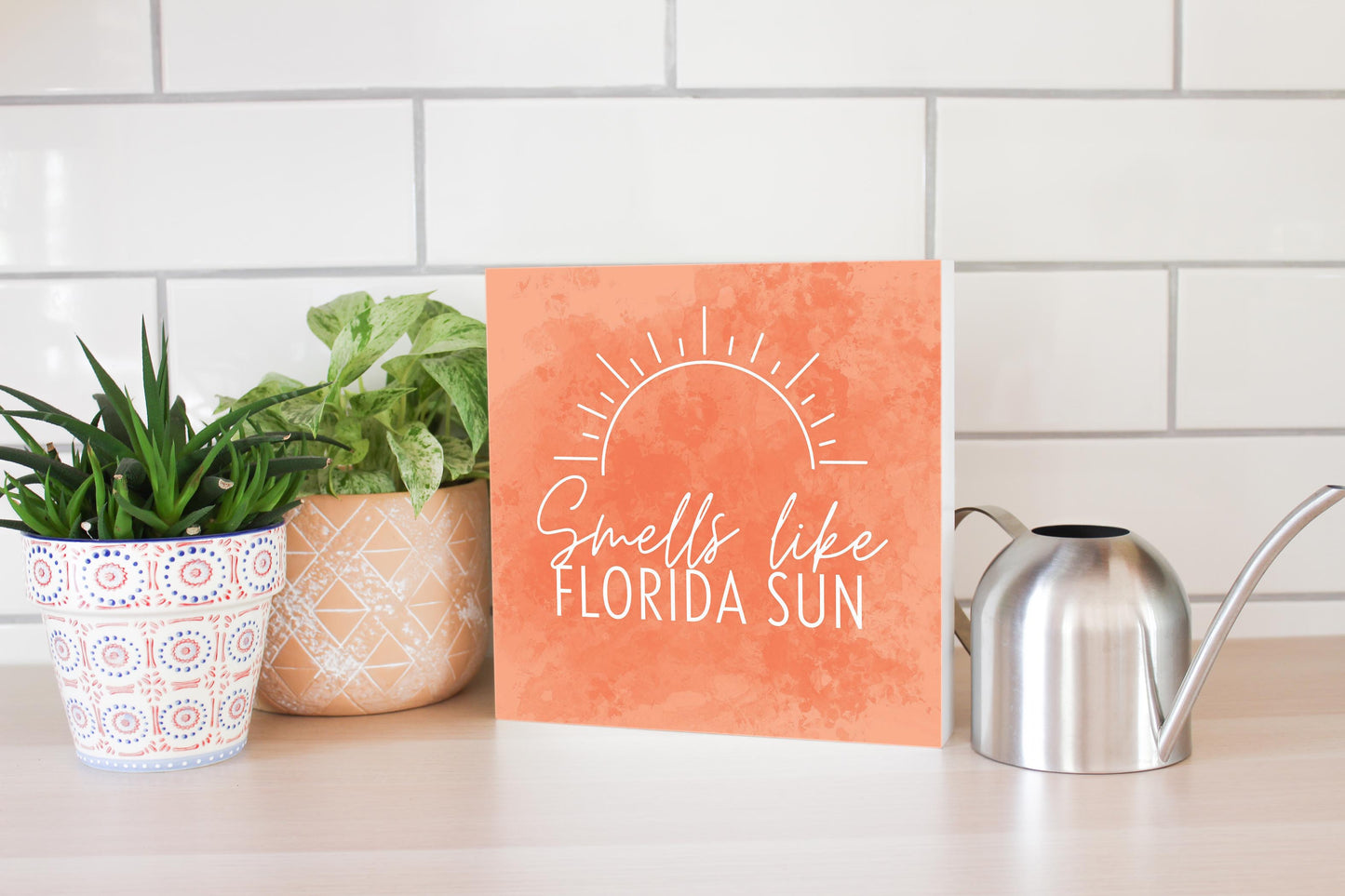 Smells Like Florida Sun Pink | Wood Block | Eaches | Min 2