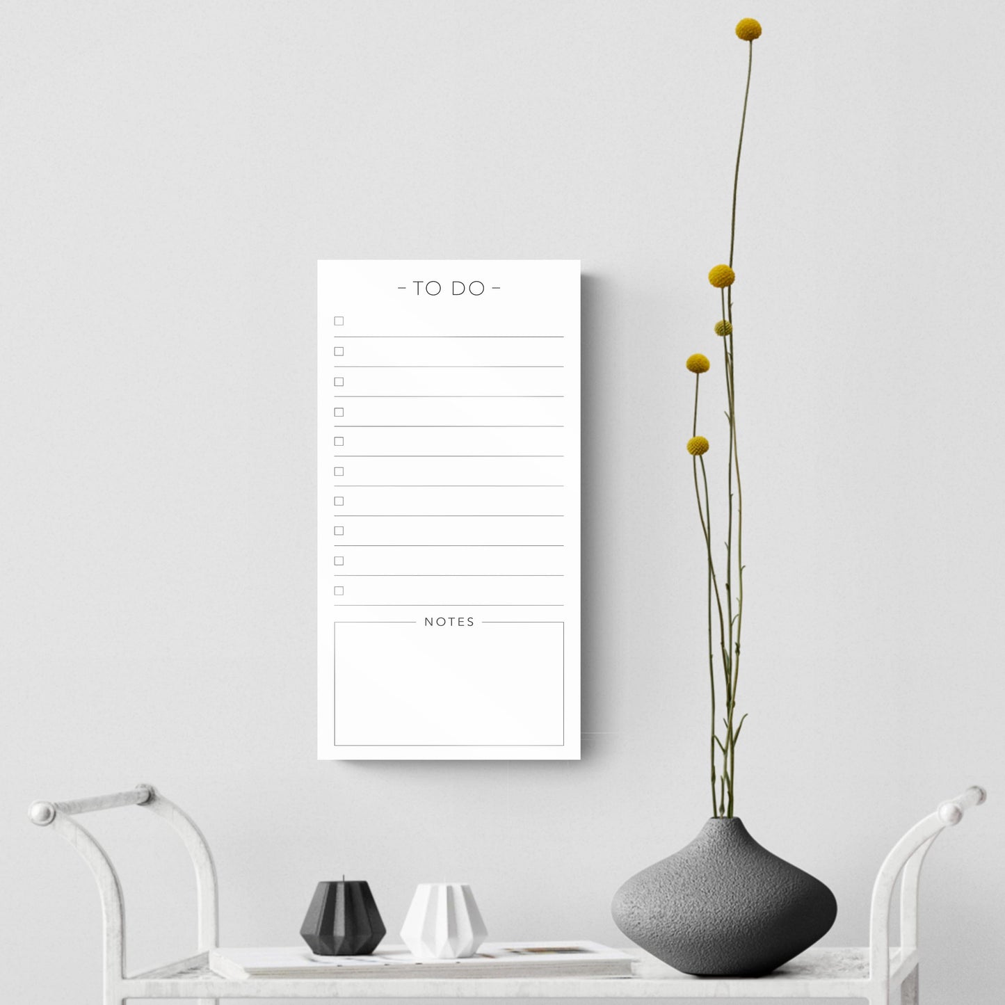 Minimalist To Do List| Hi-Def Glass Art | Eaches | Min 2