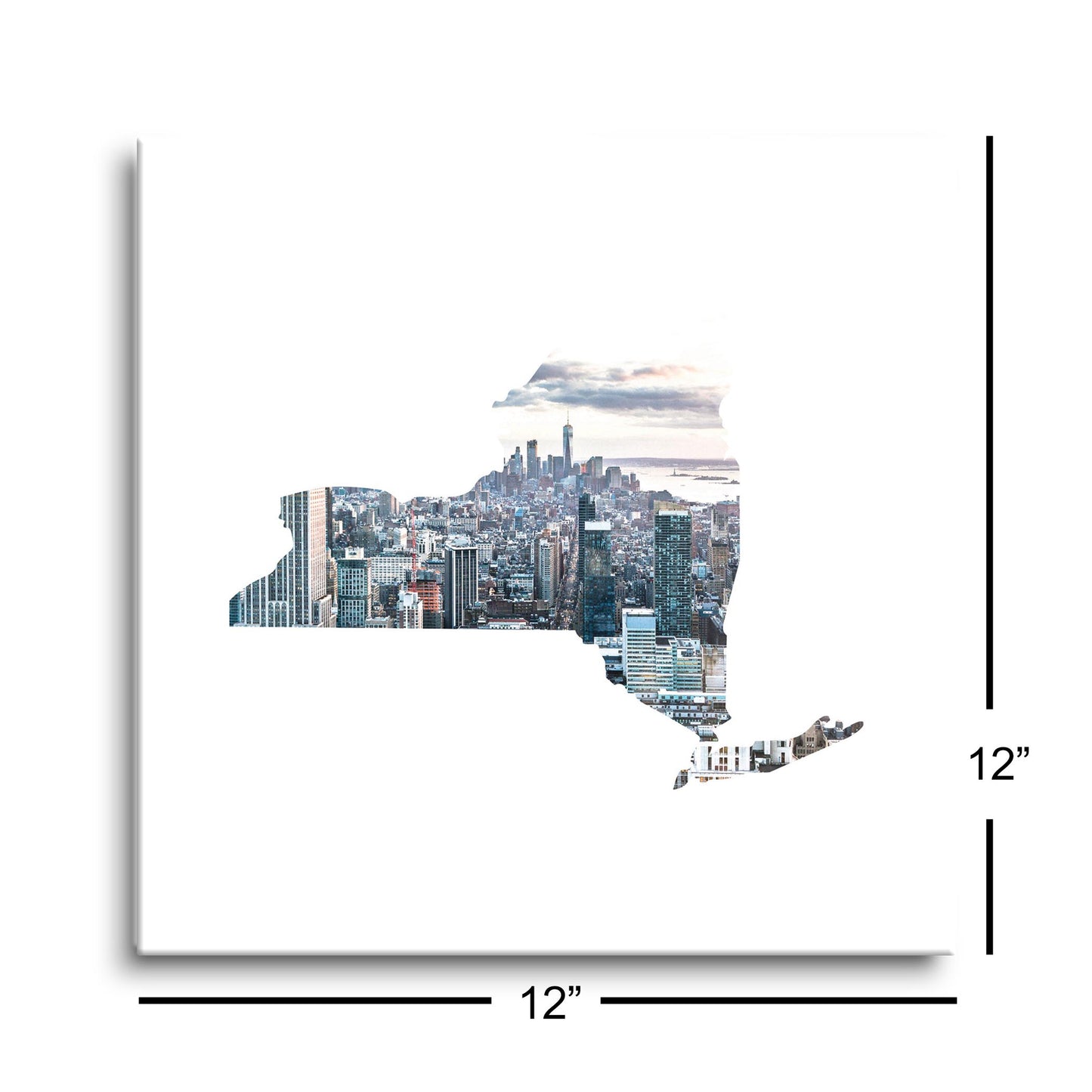 New York State Shape Picture | Hi-Def Glass Art | Eaches | Min 1