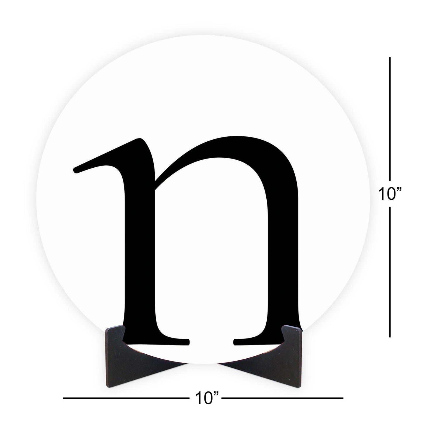 Minimalist Monogram N | Wood Sign | Eaches | Min 1