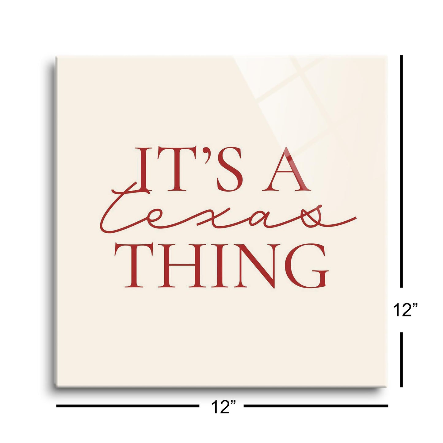 Modern Minimalist Texas It S A Texas Thing | Hi-Def Glass Art | Eaches | Min 1