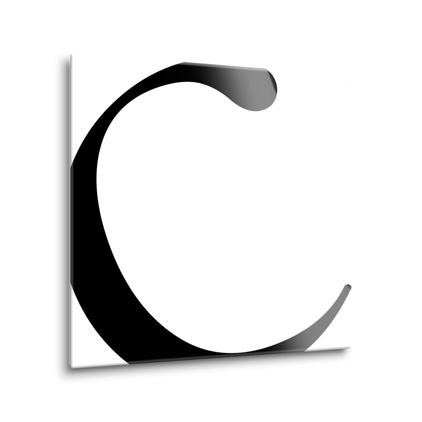 Minimal Monogram C | Hi-Def Glass Art | Eaches | Min 1