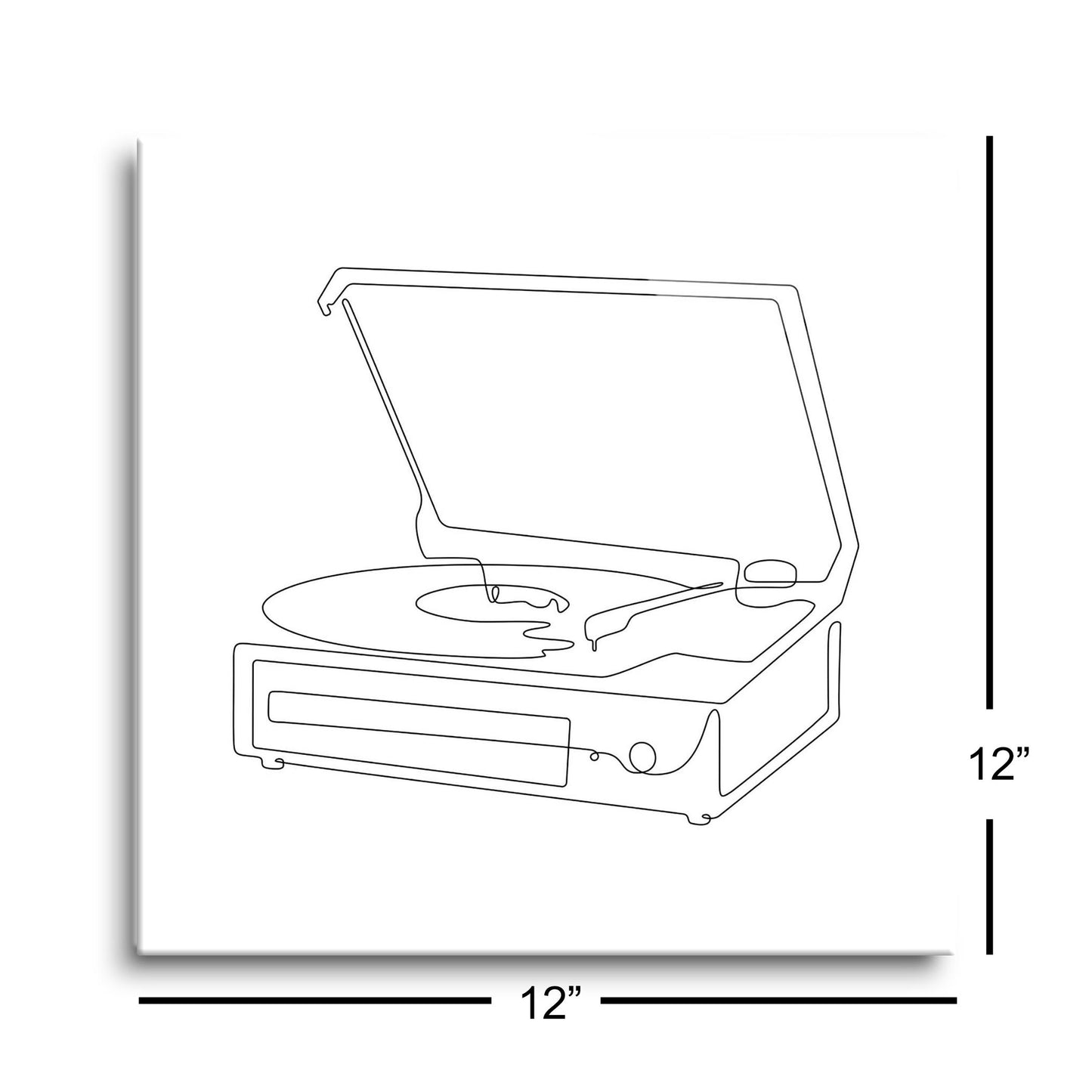 Minimalistic Music Line Drawings | Hi-Def Glass Art | Eaches | Min 1