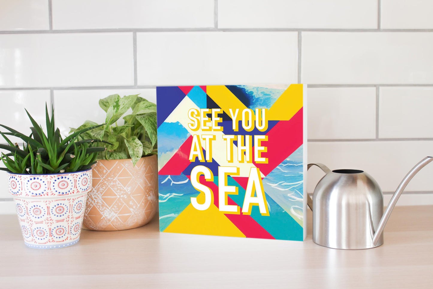 See You At The Sea | Wood Block | Eaches | Min 2