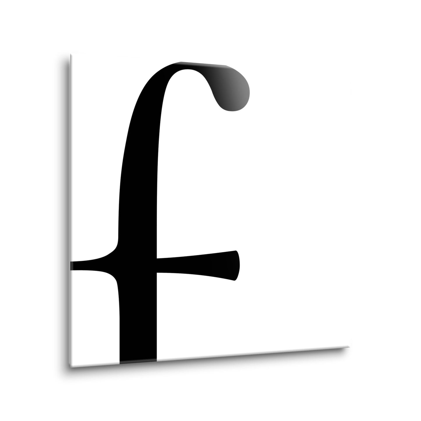 Minimal Monogram F | Hi-Def Glass Art | Eaches | Min 2