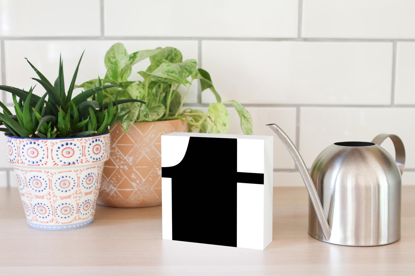 Fun Chunky Monogram T | Wood Block | Eaches | Min 4