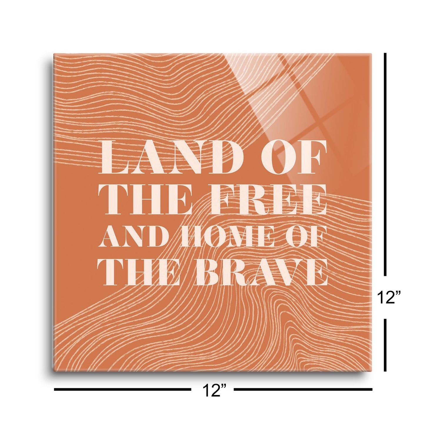 Modern Minimalist New York Free Brave | Hi-Def Glass Art | Eaches | Min 1
