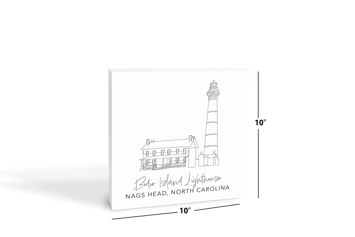 Bodie Island Lighthouse | Wood Block | Eaches | Min 2