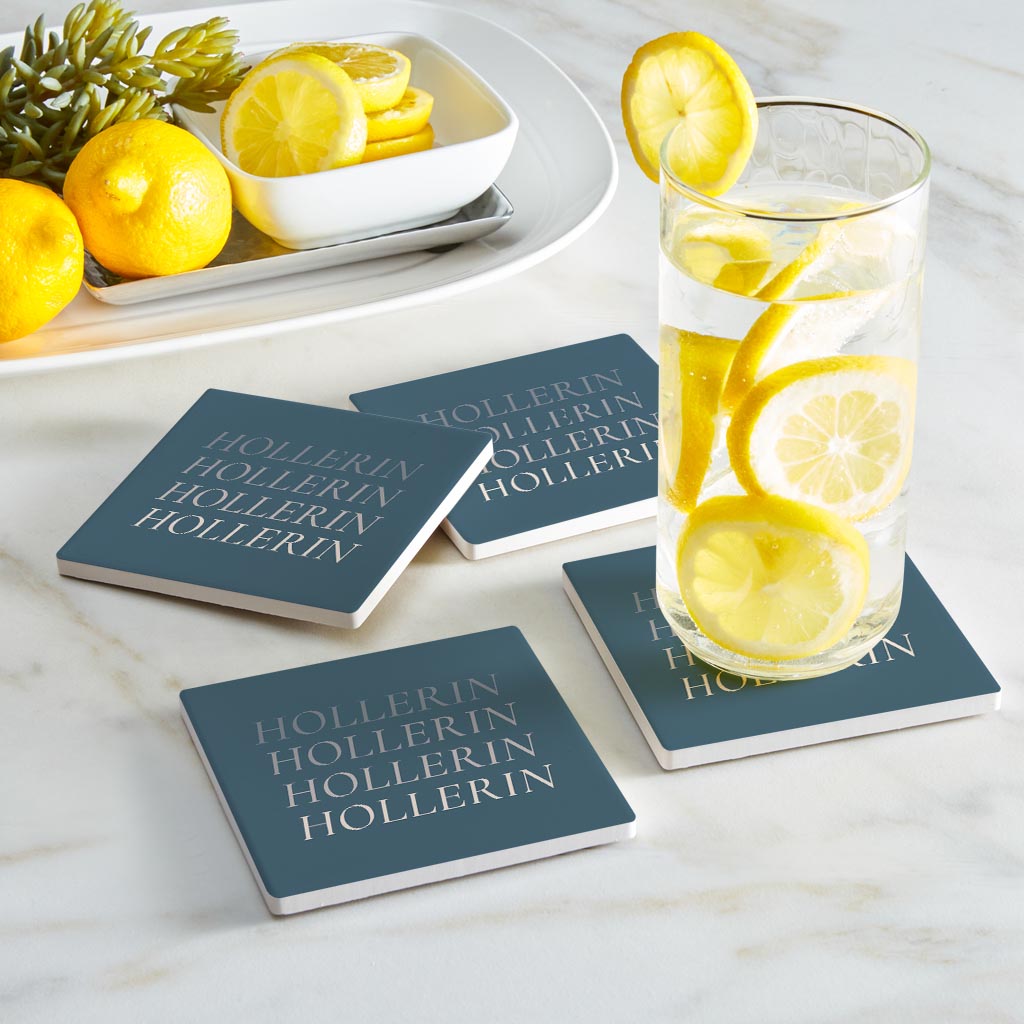 Modern Minimalist Arkansas Hollerin | Absorbent Coasters | Set of 4 | Min 2