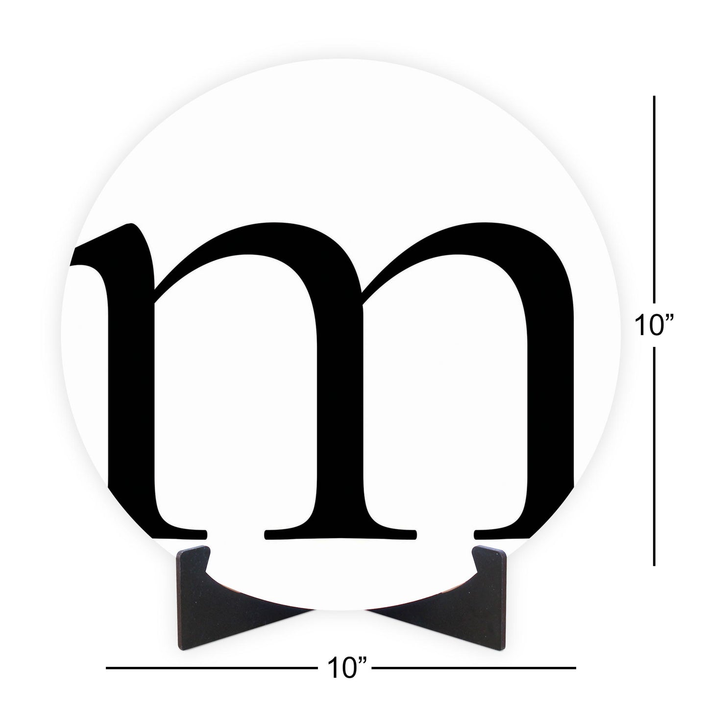 Minimalist Monogram M | Wood Sign | Eaches | Min 1