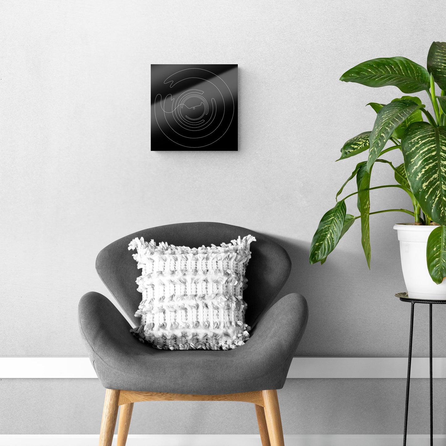 Minimalistic Music Line Drawings | Hi-Def Glass Art | Eaches | Min 1