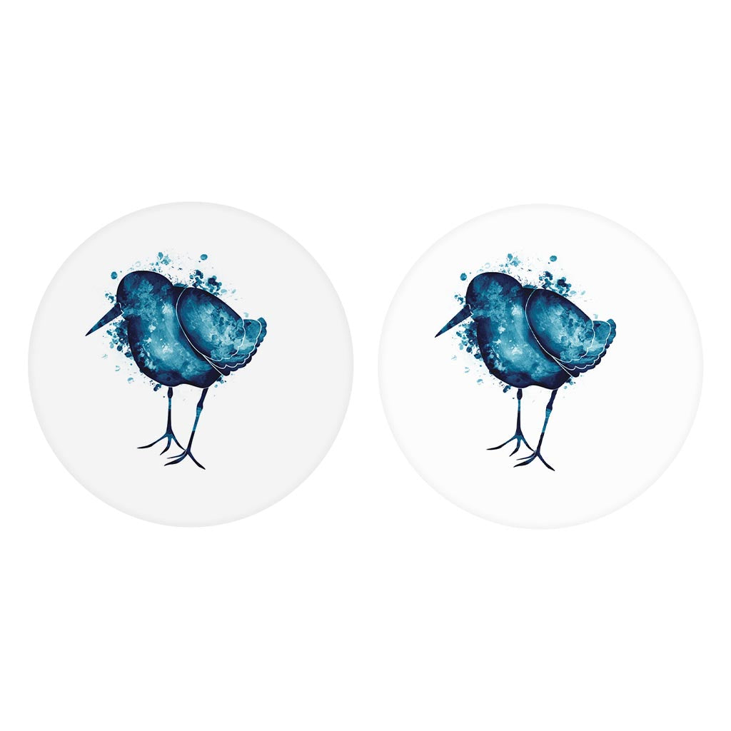 East Coast Water Color Sand Piper| Absorbent Car Coasters | Set of 2 | Min 4