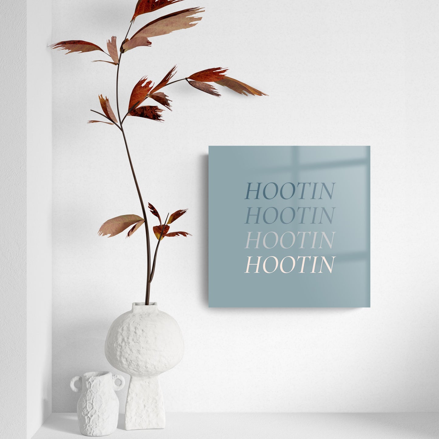 Modern Minimalist Arkansas Hootin | Hi-Def Glass Art | Eaches | Min 2