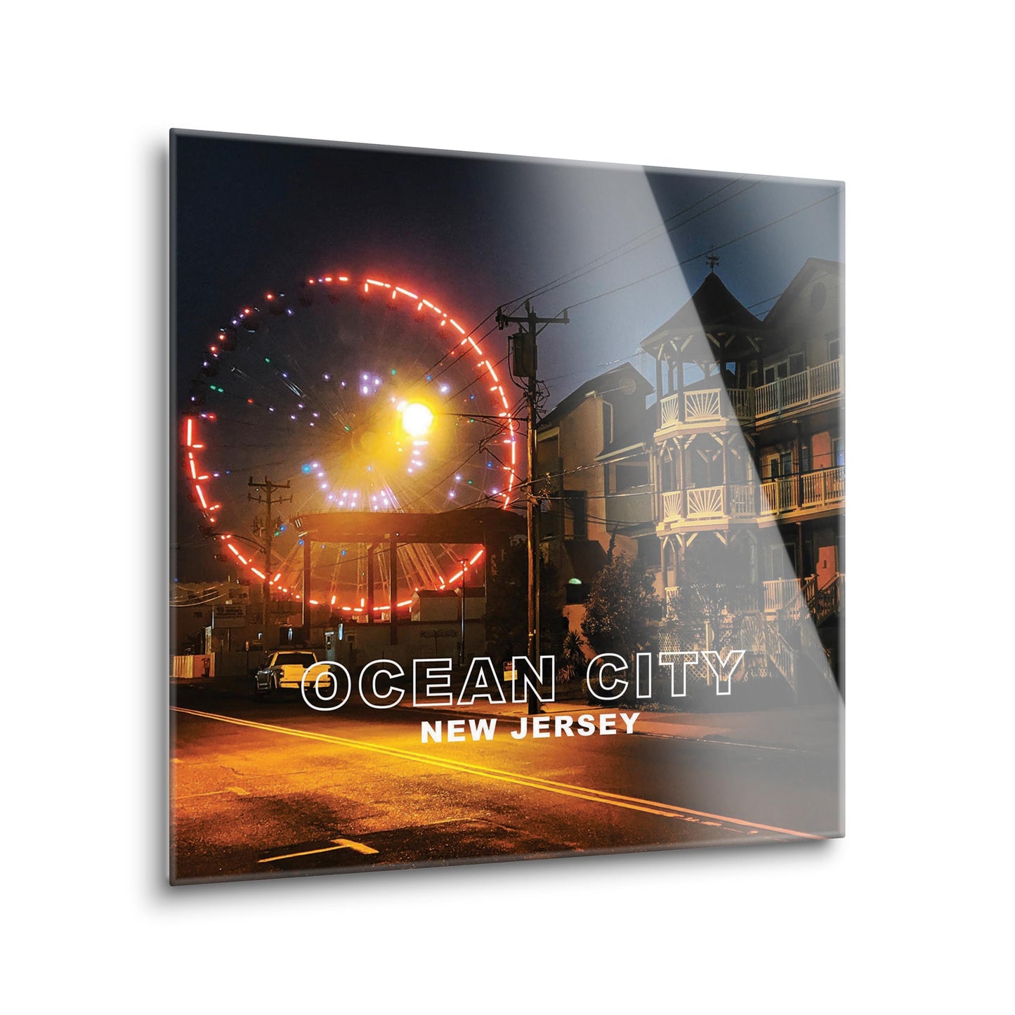 OCNJ Photo With Text | Hi-Def Glass Art | Eaches | Min 2