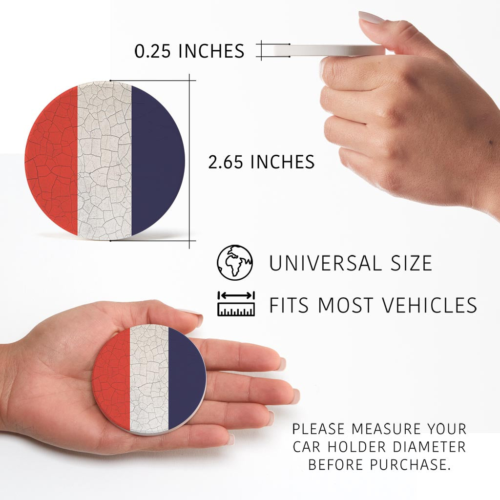 Nautical Flag Tango | Absorbent Car Coasters | Set of 2 | Min 4