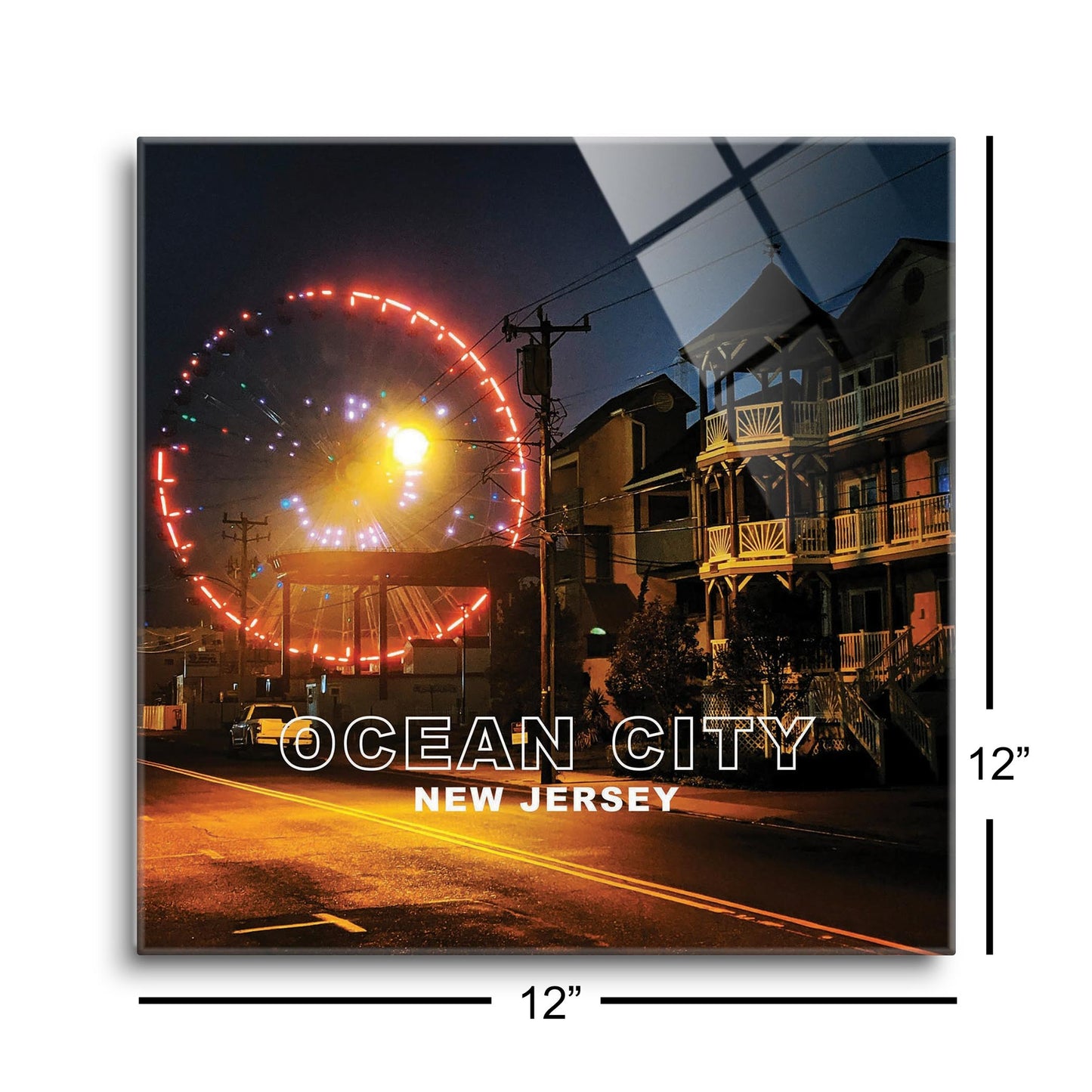 OCNJ Photo With Text | Hi-Def Glass Art | Eaches | Min 1