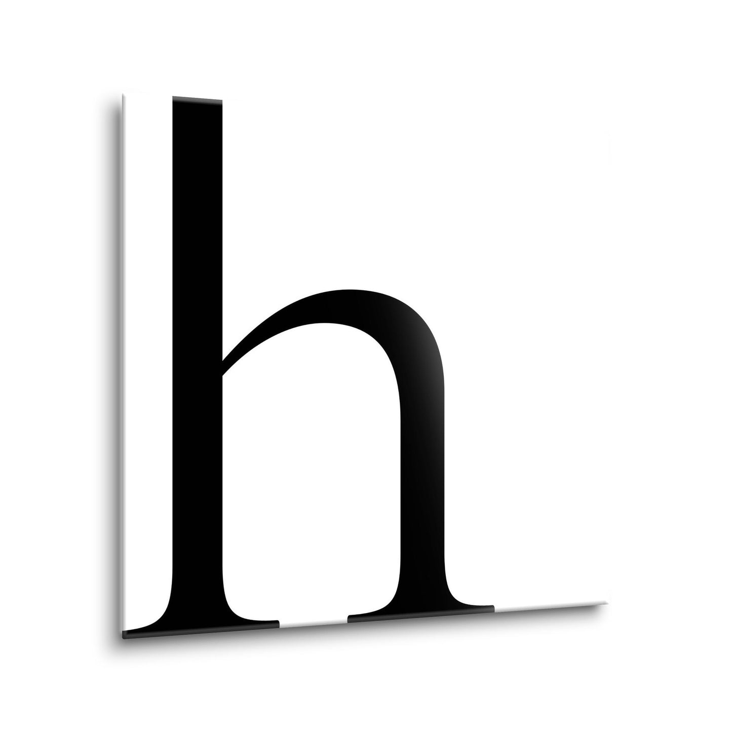 Minimal Monogram H | Hi-Def Glass Art | Eaches | Min 1