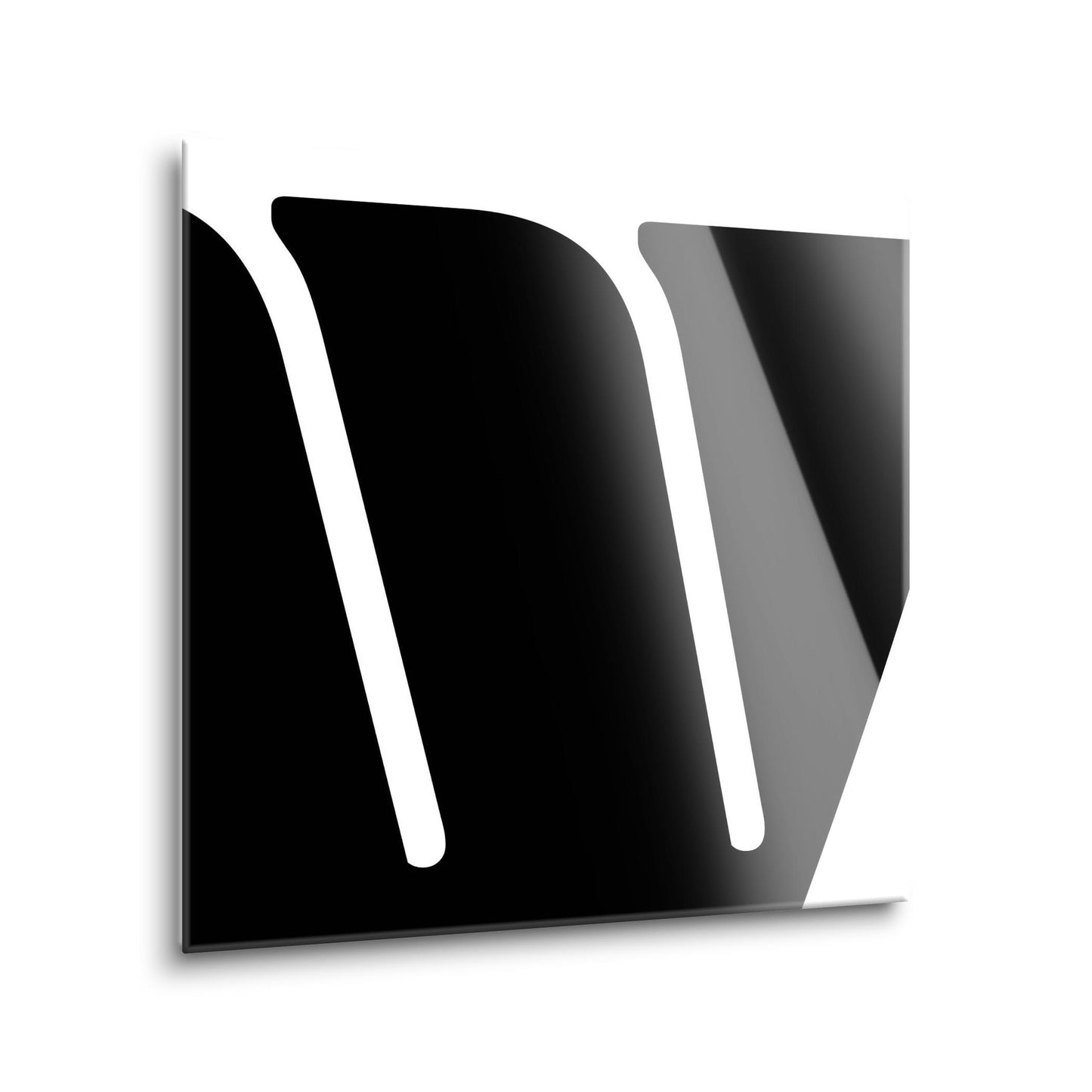 Fun Chunky Monogram W | Hi-Def Glass Art | Eaches | Min 1