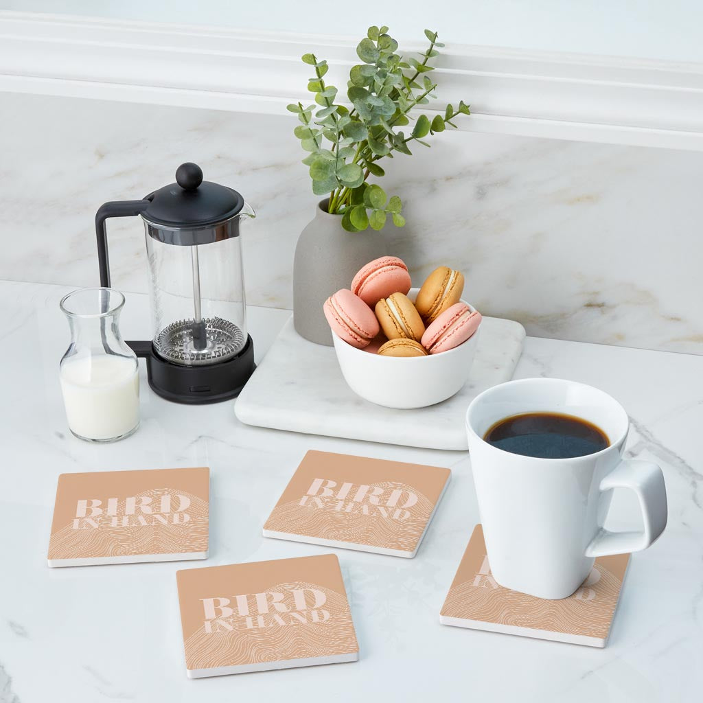 Modern Minimalist Pennsylvania Bird Quip | Absorbent Coasters | Set of 4 | Min 2