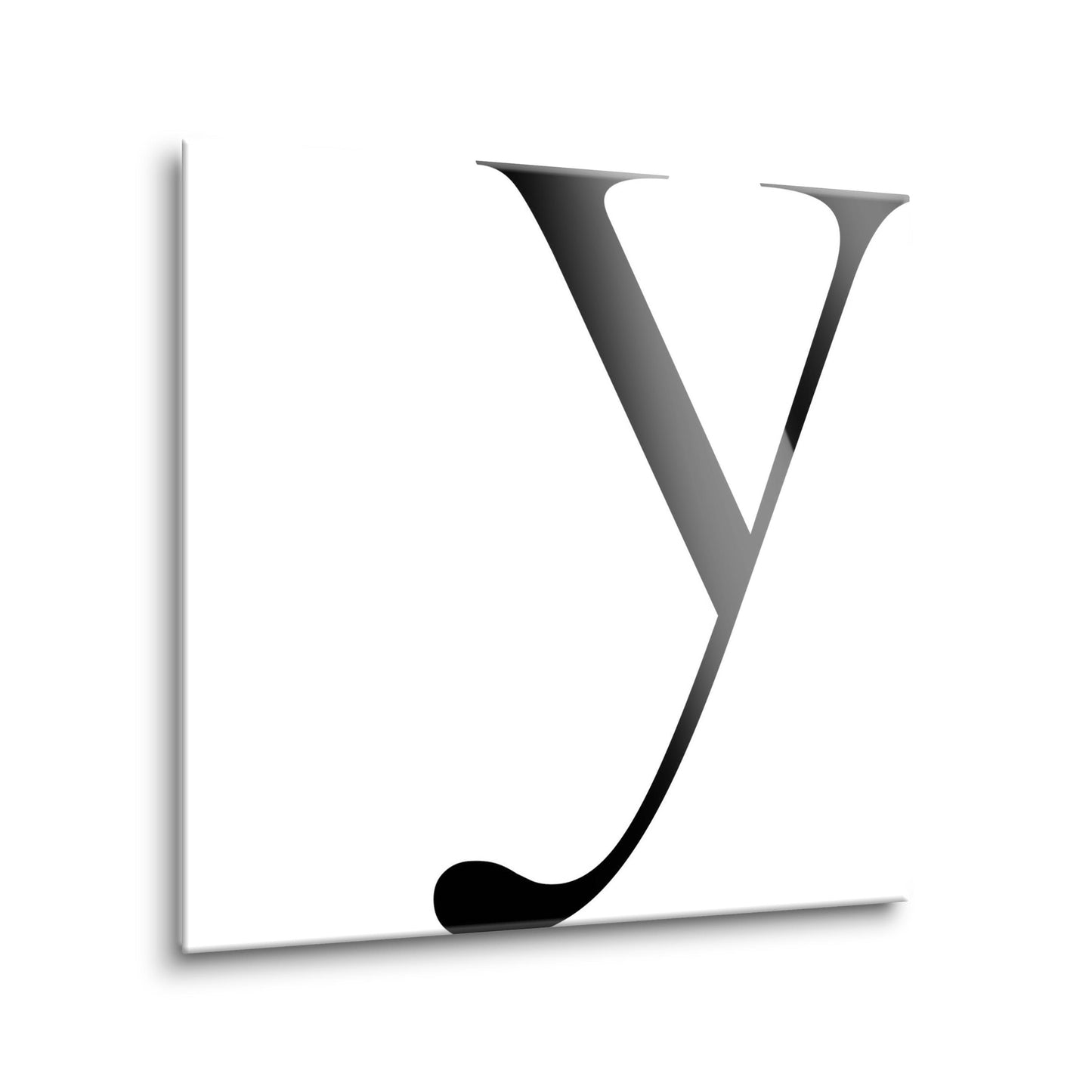 Minimal Monogram Y | Hi-Def Glass Art | Eaches | Min 2