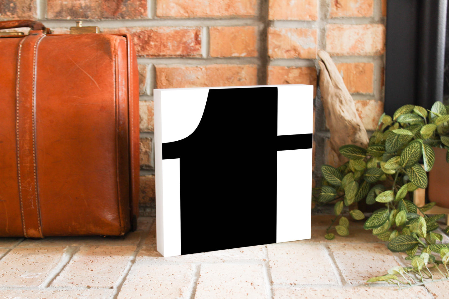 Fun Chunky Monogram T | Wood Block | Eaches | Min 2