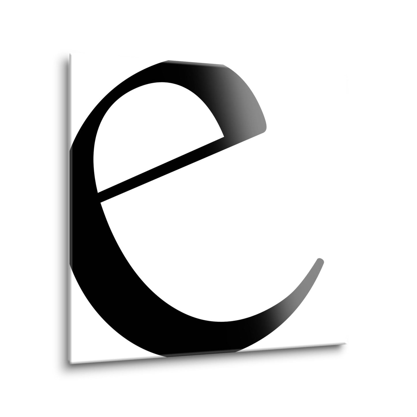 Minimal Monogram E | Hi-Def Glass Art | Eaches | Min 1