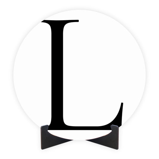 Minimalist Monogram L | Wood Sign | Eaches | Min 1