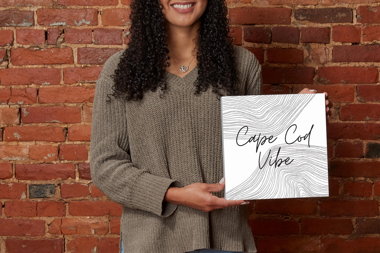 Minimalistic B&W Cape Cod Vibe | Wood Block | Eaches | Min 2