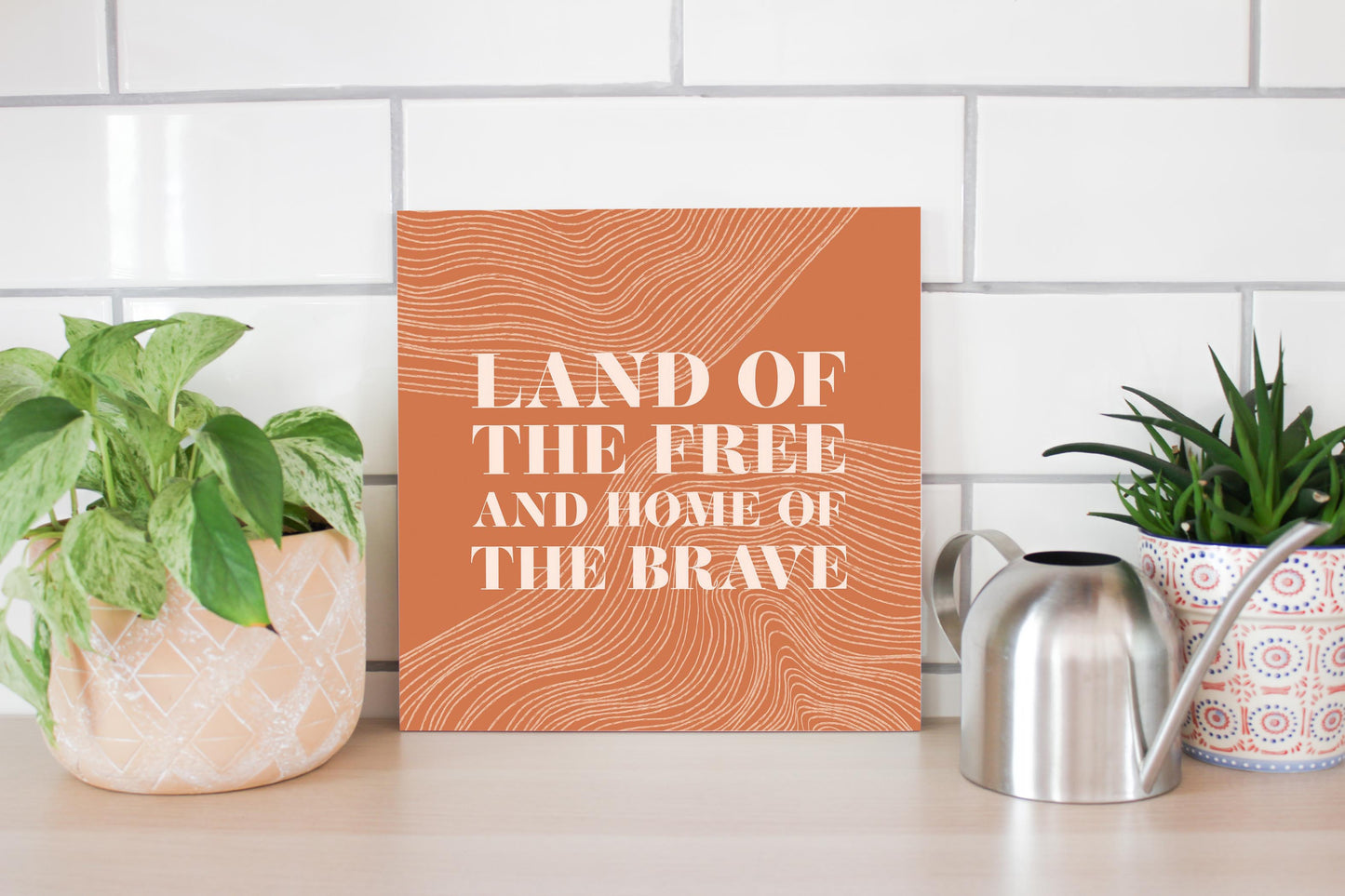 Modern Minimalist New York Free Brave | Wood Sign | Eaches | Min 2
