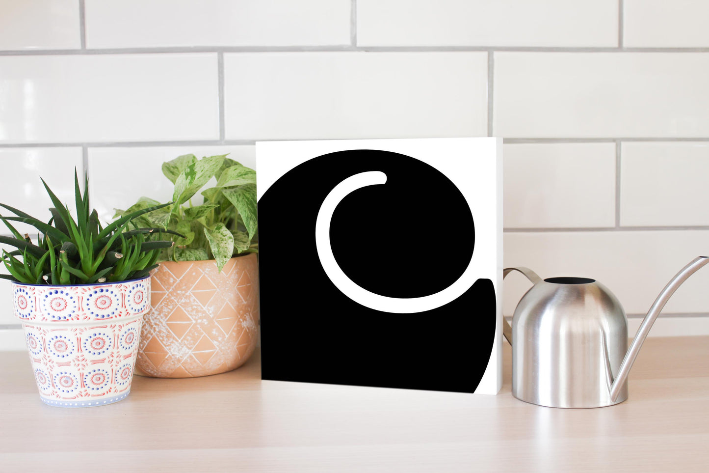 Fun Chunky Monogram C | Wood Block | Eaches | Min 2