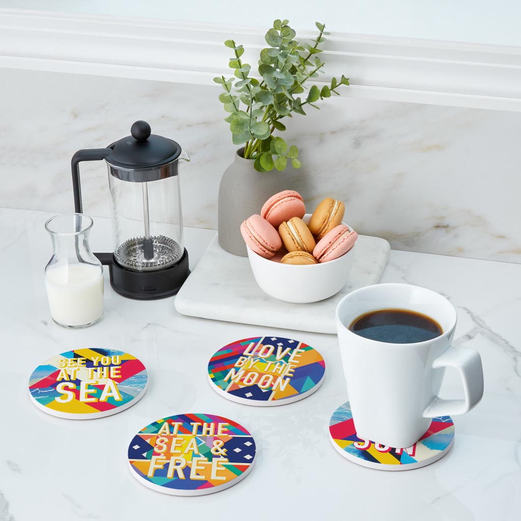 Bright Florida Patterns| Absorbent Coasters | Set of 4 | Min 2