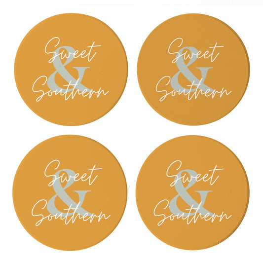 Modern Minimalist Oklahoma Sweet Southern | Absorbent Coasters | Set of 4 | Min 2