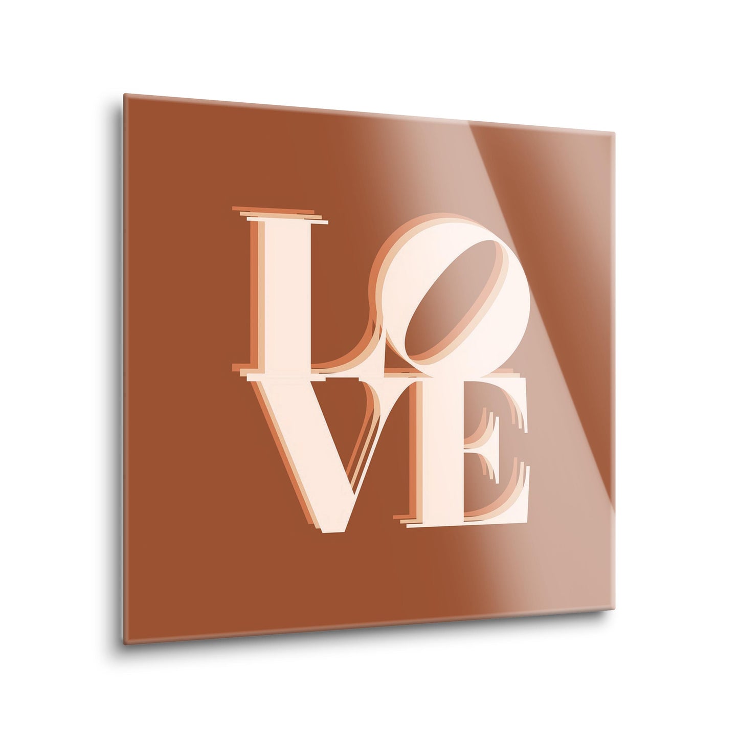 Modern Minimalist Pennsylvania Love Dark | Hi-Def Glass Art | Eaches | Min 2