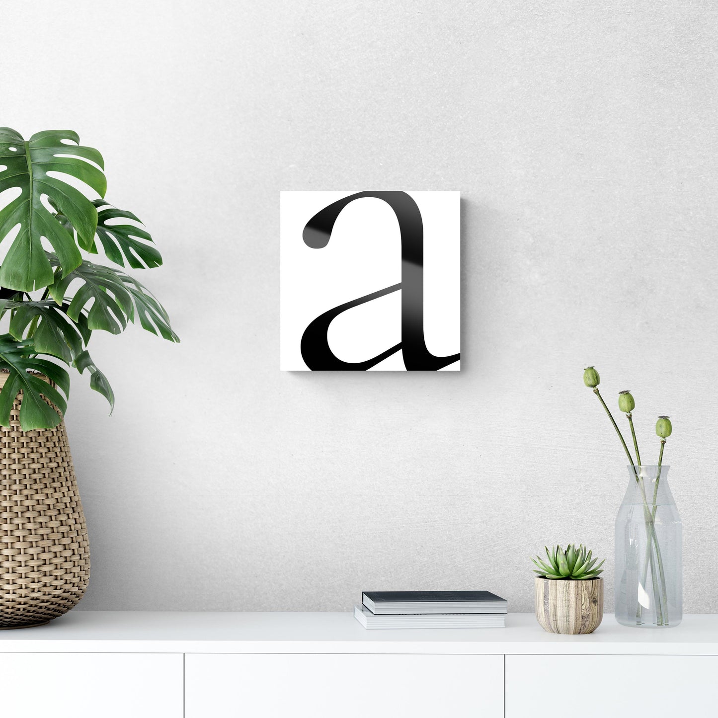 Minimal Monogram A | Hi-Def Glass Art | Eaches | Min 1