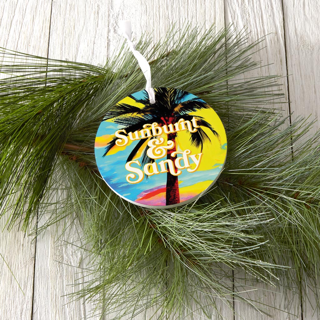 Sunburnt Sandy | Wood Ornament | Eaches | Min 6