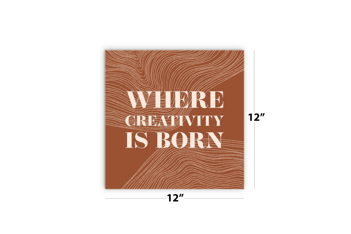 Modern Minimalist New York Creativity Is Born | Wood Sign | Eaches | Min 2
