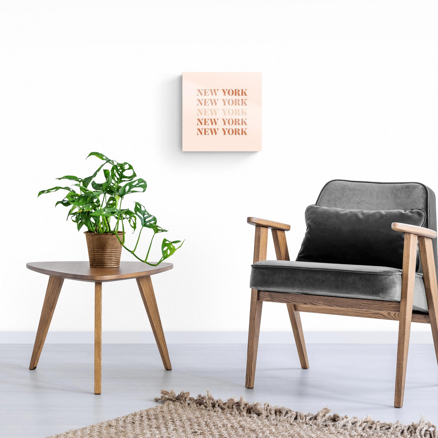 Modern Minimalist New York Repeated Light | Hi-Def Glass Art | Eaches | Min 1