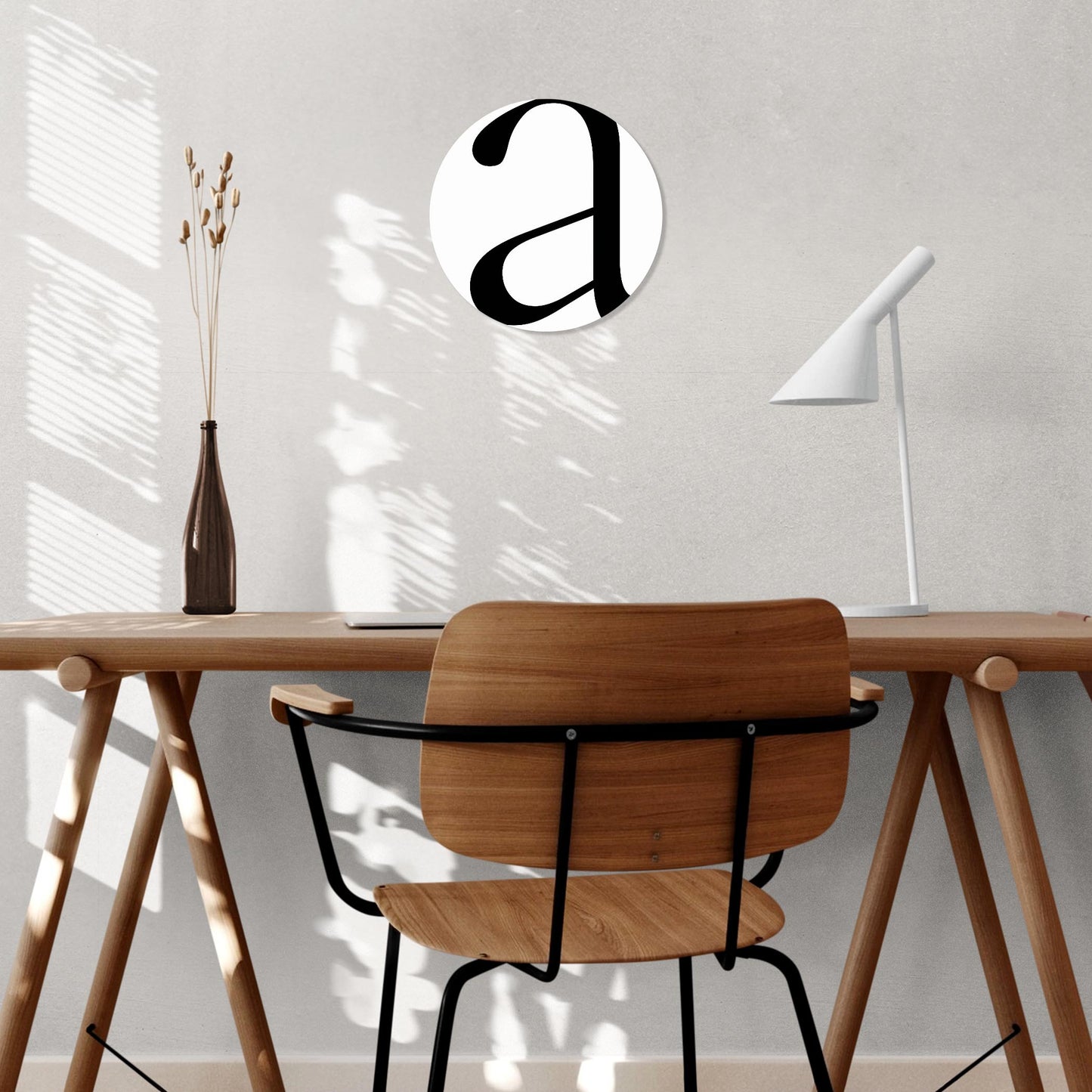 Minimalist Monogram A | Wood Sign | Eaches | Min 1