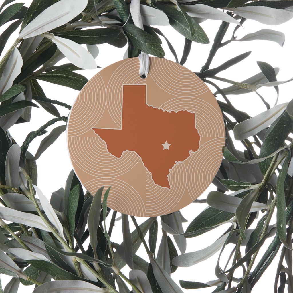 Modern Minimalist Texas Austin Star | Wood Ornament | Eaches | Min 6