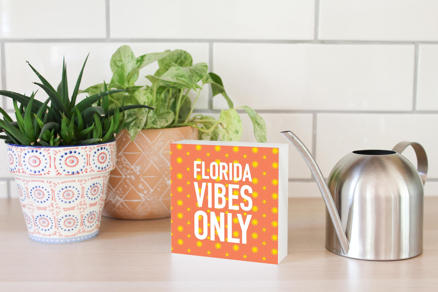 Florida Vibes Only | Wood Block | Eaches | Min 4