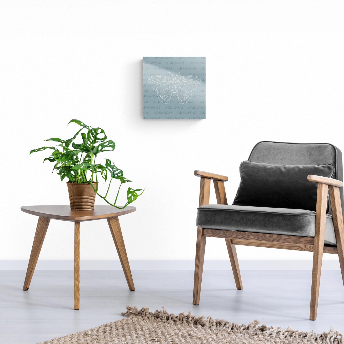 Modern Minimalist Arkansas Diana Fritillary Butterfly | Hi-Def Glass Art | Eaches | Min 1