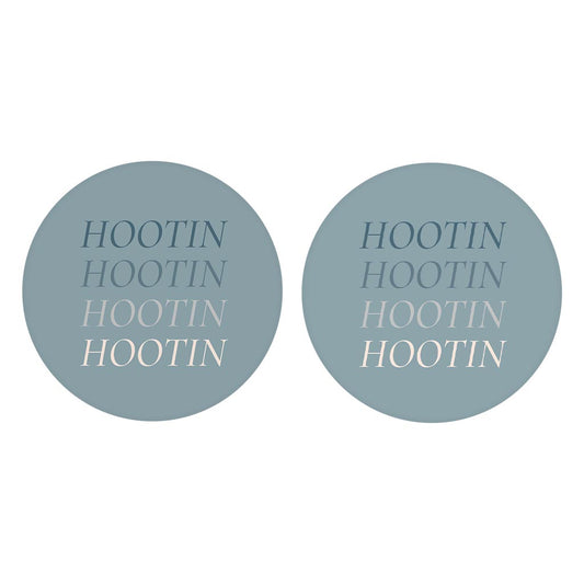Modern Minimalist Arkansas Hootin | Absorbent Car Coasters | Set of 2 | Min 4