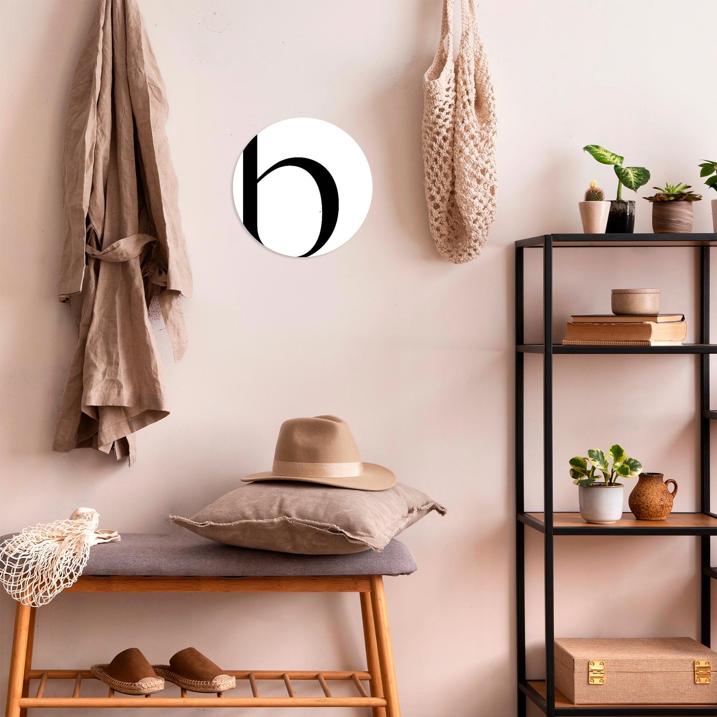 Minimal Monogram B | Wood Sign | Eaches | Min 1