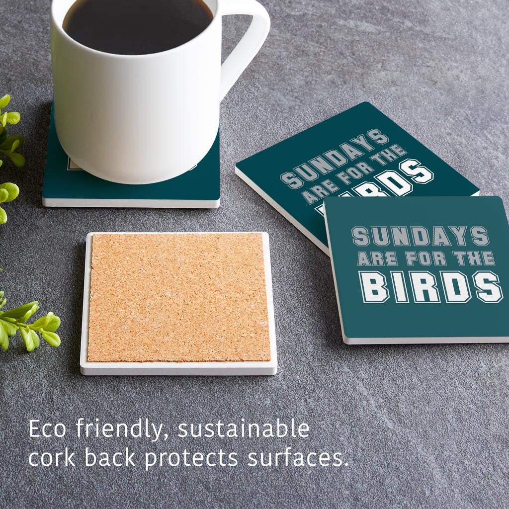 Modern Minimalist Pennsylvania Bird Sundays| Absorbent Coasters | Set of 4 | Min 2