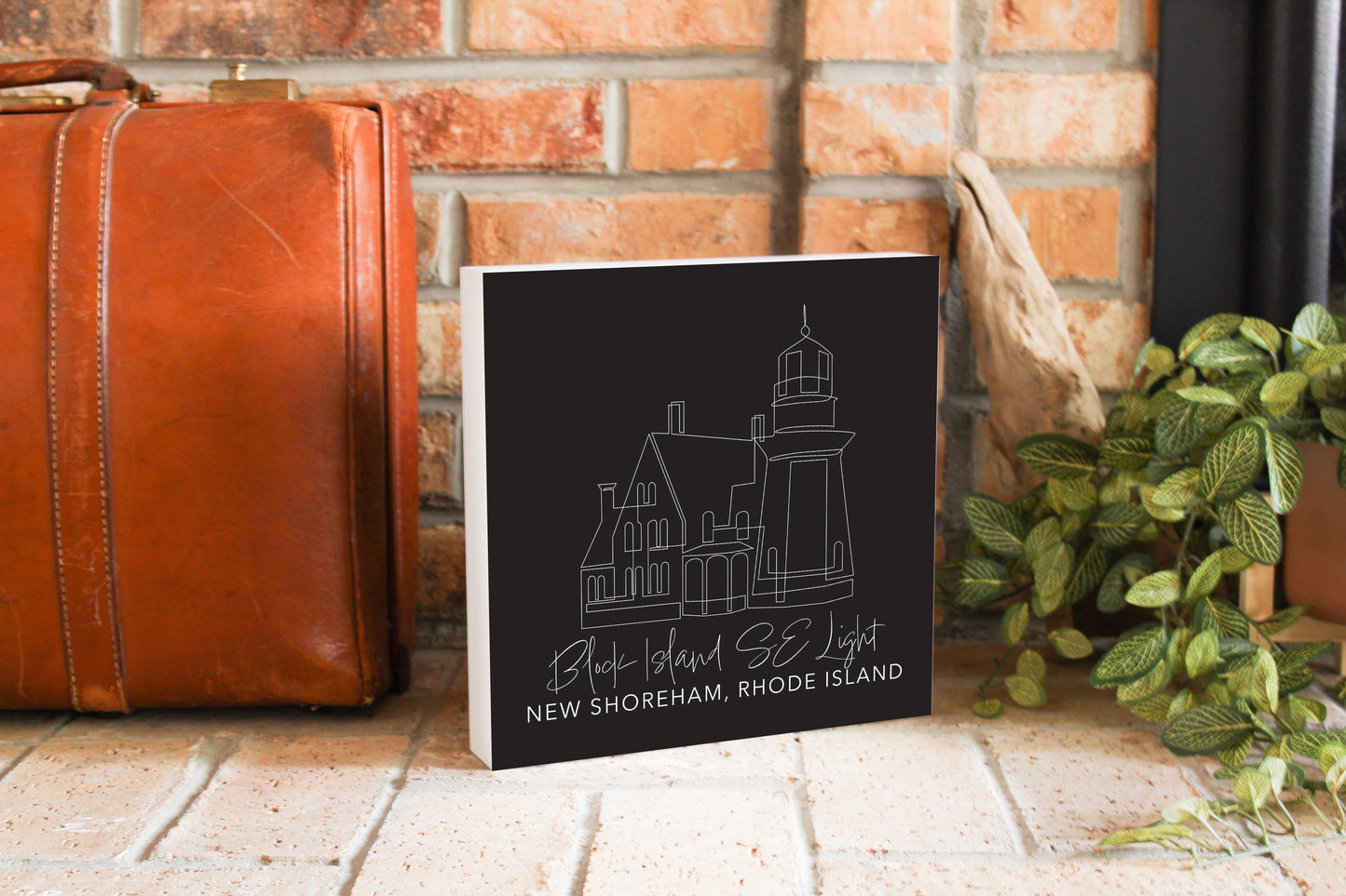 Black Block Island Se Light | Wood Block | Eaches | Min 2