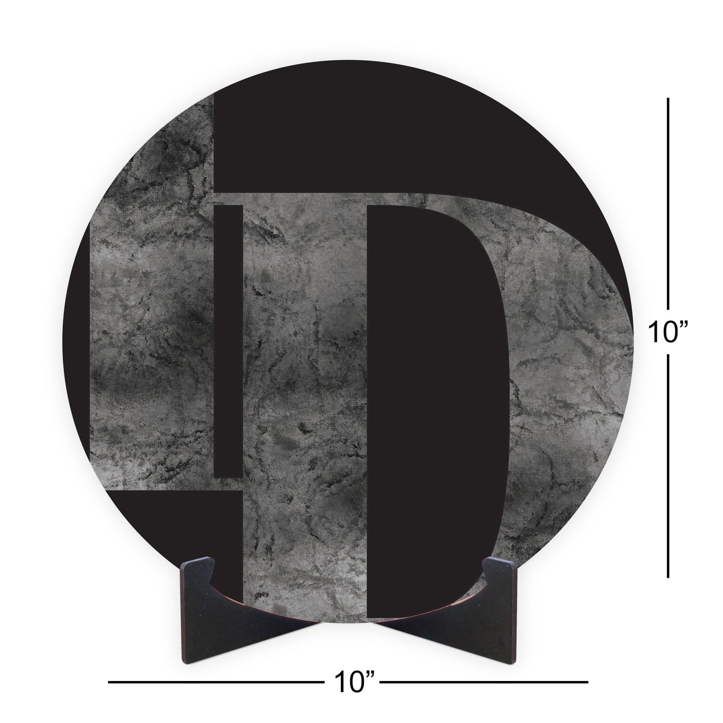 Minimalist B&W Idaho Black Initials | Wood Sign | Eaches | Min 1
